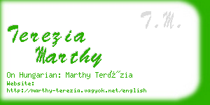 terezia marthy business card